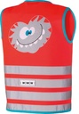 CRAZY MONSTER FLUOHESJE ROOD L