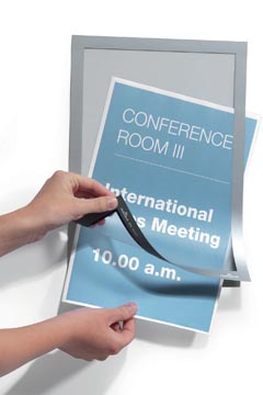 Durable Duraframe A4 zilver, in ophangbare etui