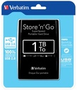 VERBATIM HDD3 1TB ZWART