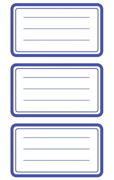 SCHOOLETIKET BLAUW 9ST