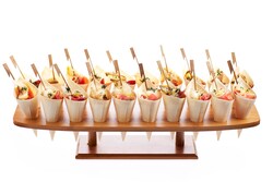 Serveerplateau bamboe 20 gaats 500 x 150 x 85 mm
