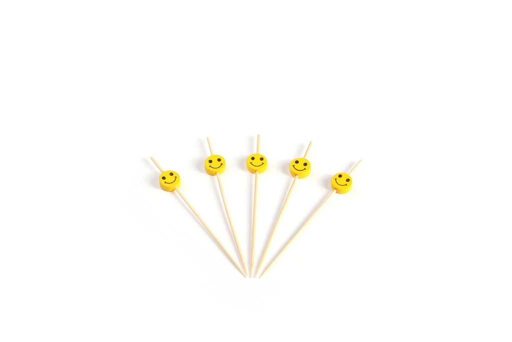 Prikker bamboe met Smiley 120mm ds. à 150