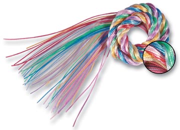 PAK 50 SCOUBIDOUS DRADEN (GOUD/ZILVER)