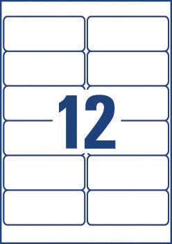 ZWECK WEERVASTE ETIKETTEN LASER (99.1X42.3MM)