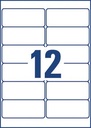 ZWECK WEERVASTE ETIKETTEN LASER (99.1X42.3MM)