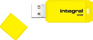 INTEGRAL USB2 NEON 32GB GEEL