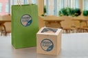 ETIK ROND DIAM.60MM 240ST KRAFT