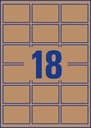 ETIK ILC 62X42MM 360ST KRAFT