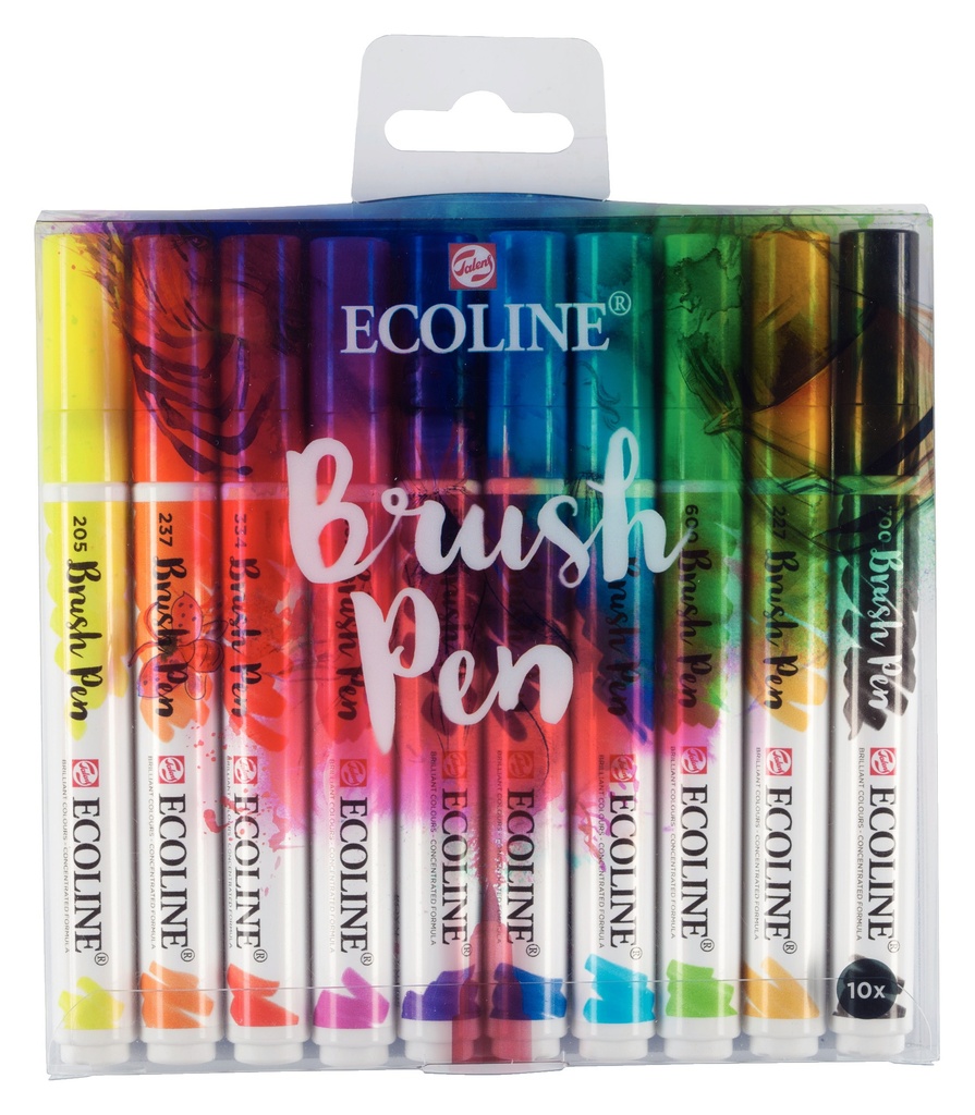 ECOLINE BRUSH PEN 10TUKS ASS