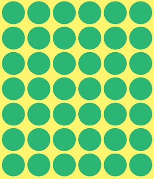 ETIKETTEN ROND (GROEN, DOOS, 18)