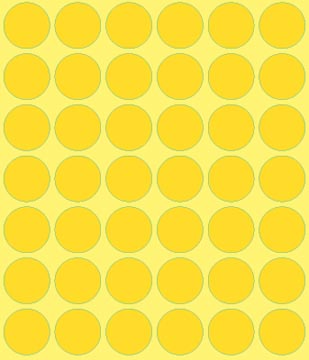 ETIKETTEN ROND (GEEL, DOOS, 18)