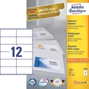 ZWECK ETIKETTEN INKJET-LASER-KOPIE (105X48MM)