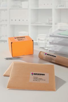 ZWECK ETIKETTEN TRANSPARANT (210X297MM, LASER)