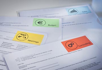 ZWECK ETIKETTEN (105X37MM, GEEL)