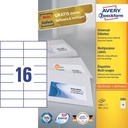 ZWECK.ETIK.105X37MM INKJET-LASER-KOPIE