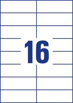ZWECK.ETIK.105X37MM INKJET-LASER-KOPIE