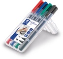 ETUI 4 LUMOCOLOR DUO-PERMANENT MARKER