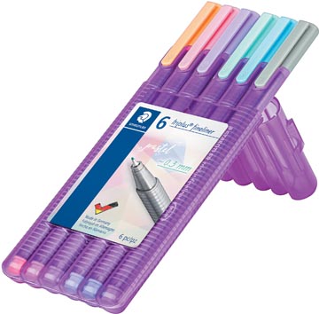 FINELINER TRIPLUS PASTEL 6X