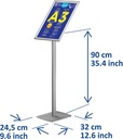 EUROPEL INFOSTANDAARD A3 GRIJS