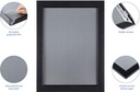 Europel clicklijst, lijst 25mm A4, mat zwart posterframe