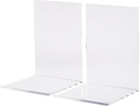 MAUL boekensteun acryl 10X10x13cm set 2 helder transparant