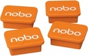 NOBO MAGNEET WHITEB ORANJE PK4