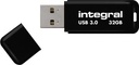 INTEGRAL USB STICK 3.0, 32GB, ZWART
