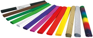 CREPE PAPIER 50CMX2,5M WIT