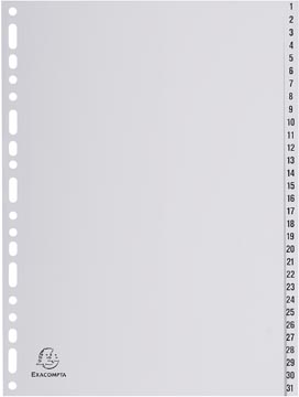 INDEX GRIJS A4 (CIJFERS 1-31)