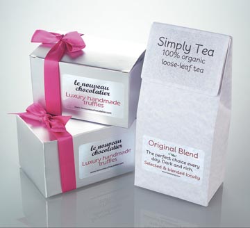 Avery transparante Crystal Clear etiketten ft 63,5 x 38,1 mm, 525 etiketten, 21 per vel