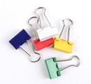 FOLDBACK CLIP 19MM PK 12X ASS