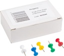 PERGAMY PUSH PINS AST OPAQUE 100X
