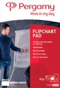 PERGAMY FLIPCHARTPAPIER, ft 65 x 98 cm, GERUIT EN BLANCO, PAK MET 50 BLADEN