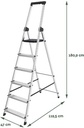 TRAPLADDER SL600 6TR ZILVER