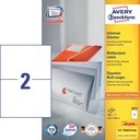 ZWECK ETIKETTEN INKJET-LASER-KOPIE (210X148MM)