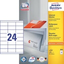 ZWECK ETIKETTEN INKJET-LASER-KOPIE (70X33.8MM)