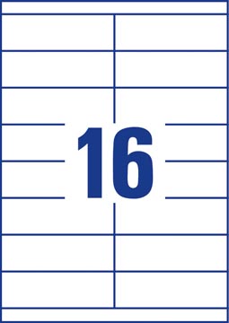 ZWECK ETIKETTEN INKJET-LASER-KOPIE (105X33.8MM)