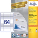 ZWECK ETIKETTEN INKJET-LASER-KOPIE (48.5X16.9MM)