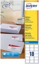AVERY VERZ ETIK 63,5X46,6 P450
