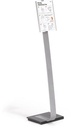 INFO SIGN STAND A4 ZILVER