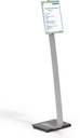 INFO SIGN STAND A4 ZILVER