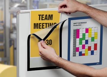 Durable Duraframe Magnetic A4 zwart, in ophangbare etui