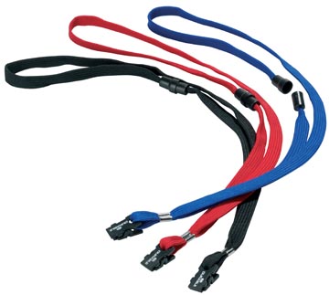 NAAMBORD TEXTIELBAND 10 STUKS (ZWART)