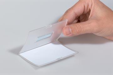 Durable badge met magneet Click Fold ft 40 x 75 mm, doos van 10 stuks