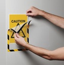 Informatiekader DURAFRAME® MAGNETIC SECURITY A4 geel/zwart
