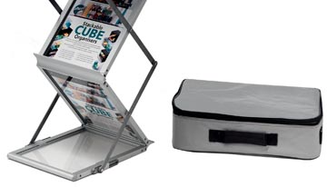 PRESENTATIESTAND. MET 6 VERD.