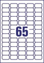 ETIK TRANSP 38,1X21,2MM 1625ST