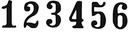 AUT.NUMMERSTEMPEL 6 CIJFERS 5,5MM TRODAT