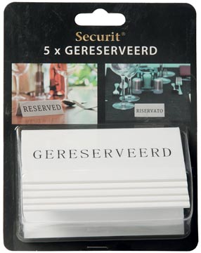 TAFELBORD GERESERVEERD 5ST