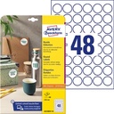 ETIK ROND WT AFNEEMB 30MM 480X